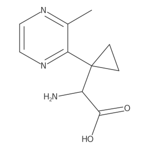2-Amino-2-[1-(3-methylpyrazin-2-yl)cyclopropyl]acetic acid结构式