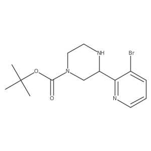 Tert-butyl 3-(3-bromopyridin-2-yl)piperazine-1-carboxylate Structure
