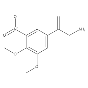 2-(3,4-Dimethoxy-5-nitrophenyl)prop-2-en-1-amine Structure