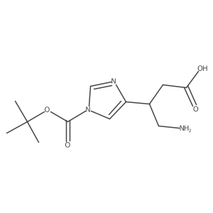 4-amino-3-{1-[(tert-butoxy)carbonyl]-1H-imidazol-4-yl}butanoic acid Structure
