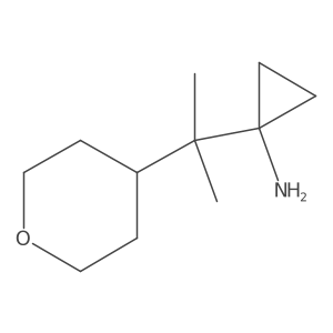 1-[2-(Oxan-4-yl)propan-2-yl]cyclopropan-1-amine Structure