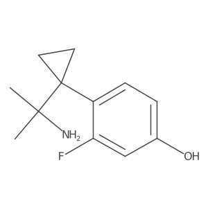 4-[1-(2-Aminopropan-2-yl)cyclopropyl]-3-fluorophenol Structure