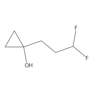 1-(3,3-Difluoropropyl)cyclopropan-1-ol结构式