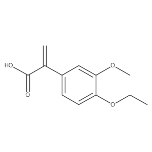 2-(4-Ethoxy-3-methoxyphenyl)prop-2-enoic acid结构式