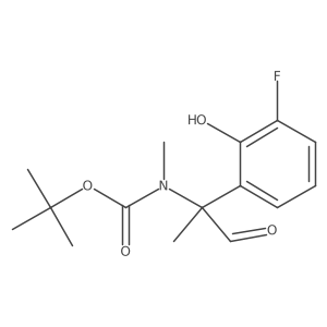 tert-butyl N-[2-(3-fluoro-2-hydroxyphenyl)-1-oxopropan-2-yl]-N-methylcarbamate Structure