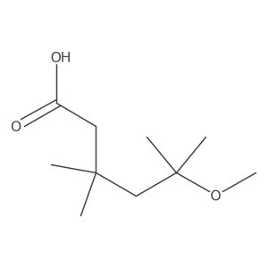 5-Methoxy-3,3,5-trimethylhexanoic acid结构式