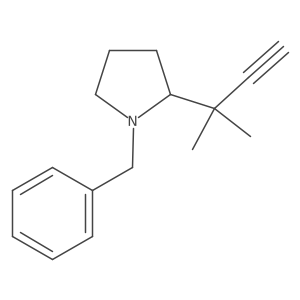 1-Benzyl-2-(2-methylbut-3-yn-2-yl)pyrrolidine Structure