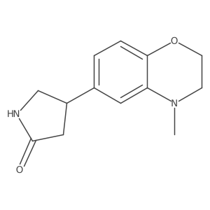 4-(4-methyl-3,4-dihydro-2H-1,4-benzoxazin-6-yl)pyrrolidin-2-one Structure