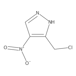 3-(chloromethyl)-4-nitro-1H-pyrazole结构式