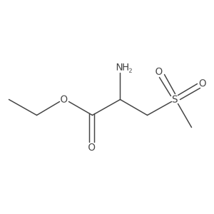 Ethyl (2R)-2-amino-3-methylsulfonylpropanoate结构式