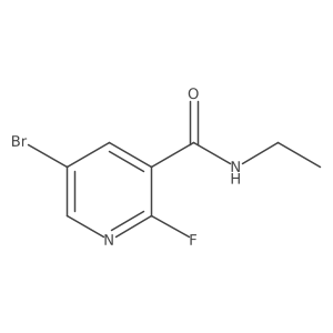5-Bromo-N-ethyl-2-fluoronicotinamide Structure