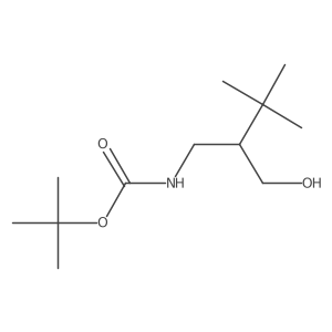 tert-butyl N-(2-tert-butyl-3-hydroxypropyl)carbamate Structure