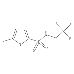 5-Methyl-N-(2,2,2-trifluoroethyl)thiophene-2-sulfonamide Structure