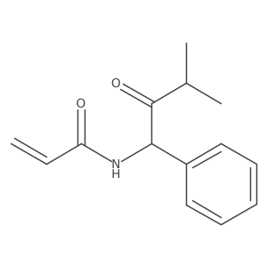 N-(3-Methyl-2-oxo-1-phenylbutyl)prop-2-enamide Structure