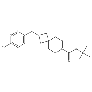 Tert-butyl 2-[(6-chloropyridazin-3-yl)methyl]-2,7-diazaspiro[3.5]nonane-7-carboxylate结构式