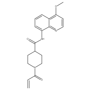 N-(4-methoxyquinolin-8-yl)-1-(prop-2-enoyl)piperidine-4-carboxamide Structure