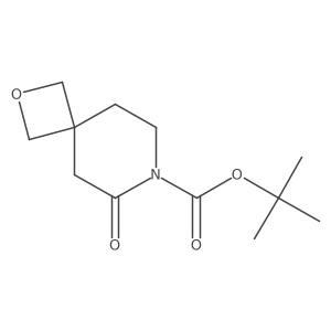 tert-Butyl 6-oxo-2-oxa-7-azaspiro[3.5]nonane-7-carboxylate结构式