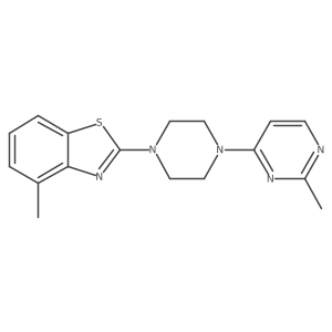 4-Methyl-2-[4-(2-methylpyrimidin-4-yl)piperazin-1-yl]-1,3-benzothiazole结构式
