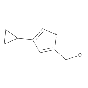 (4-Cyclopropylthiophen-2-yl)methanol结构式