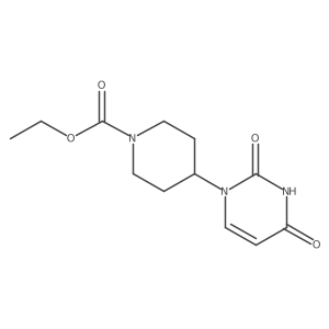 Ethyl 4-(2,4-dioxo-1,2,3,4-tetrahydropyrimidin-1-yl)piperidine-1-carboxylate结构式