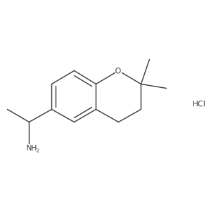 1-(2,2-dimethyl-3,4-dihydro-2H-1-benzopyran-6-yl)ethan-1-amine hydrochloride结构式