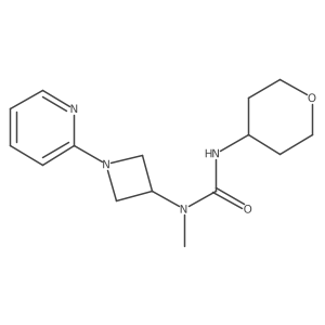 3-Methyl-1-(oxan-4-yl)-3-[1-(pyridin-2-yl)azetidin-3-yl]urea Structure