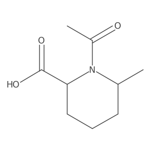 1-Acetyl-6-methylpiperidine-2-carboxylic acid结构式