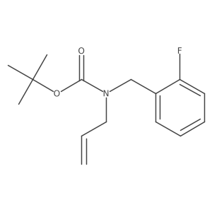 tert-butyl N-[(2-fluorophenyl)methyl]-N-(prop-2-en-1-yl)carbamate Structure