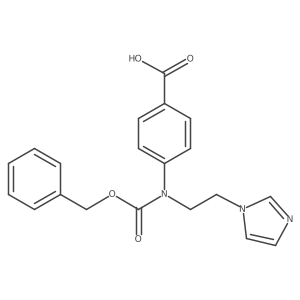 4-{[(benzyloxy)carbonyl][2-(1H-imidazol-1-yl)ethyl]amino}benzoic acid结构式