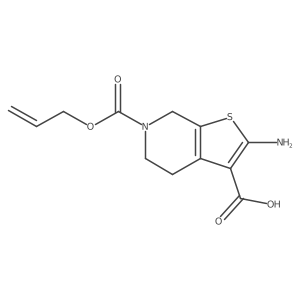 2-amino-6-[(prop-2-en-1-yloxy)carbonyl]-4H,5H,6H,7H-thieno[2,3-c]pyridine-3-carboxylic acid Structure
