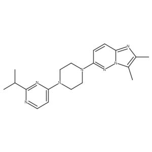 4-(4-{2,3-Dimethylimidazo[1,2-b]pyridazin-6-yl}piperazin-1-yl)-2-(propan-2-yl)pyrimidine Structure