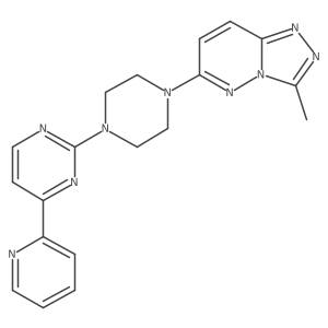 2-(4-{3-Methyl-[1,2,4]triazolo[4,3-b]pyridazin-6-yl}piperazin-1-yl)-4-(pyridin-2-yl)pyrimidine结构式
