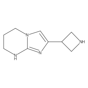 3-{5H,6H,7H,8H-imidazo[1,2-a]pyrimidin-2-yl}azetidine结构式