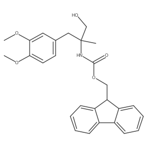 (9H-fluoren-9-yl)methyl N-{2-[(3,4-dimethoxyphenyl)methyl]-1-hydroxypropan-2-yl}carbamate Structure