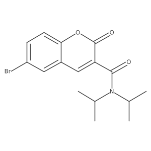 6-bromo-2-oxo-N,N-bis(propan-2-yl)-2H-chromene-3-carboxamide Structure