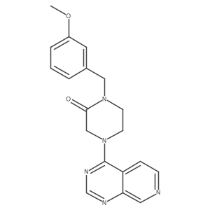 1-[(3-Methoxyphenyl)methyl]-4-{pyrido[3,4-d]pyrimidin-4-yl}piperazin-2-one结构式