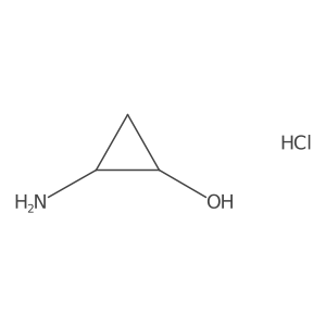 (1S,2R)-2-Aminocyclopropan-1-ol hydrochloride结构式