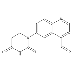 6-(2,4-Dioxo-1,3-diazinan-1-yl)quinazoline-4-carbaldehyde Structure