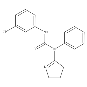 3-(3-chlorophenyl)-1-(3,4-dihydro-2H-pyrrol-5-yl)-1-phenylurea Structure