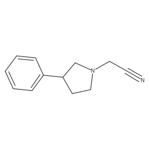 1-Pyrrolidineacetonitrile, 3-phenyl- Structure