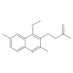 4-(4-Methoxy-2,6-dimethyl-3-quinolinyl)-2-butanone结构式