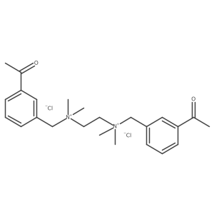 N-(m-Acetylbenzyl)-N,N-dimethylethylenediammonium dichloride结构式