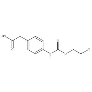 2-(4-{[(2-Chloroethoxy)carbonyl]amino}phenyl)acetic acid结构式