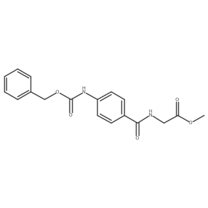 N-[4-[[(Phenylmethoxy)carbonyl]amino]benzoyl]glycine methyl ester Structure