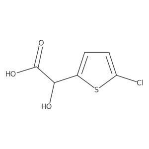 5-Chloro-I+/--hydroxy-2-thiopheneacetic acid Structure