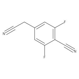 4-Cyano-3,5-difluorophenylacetonitrile Structure