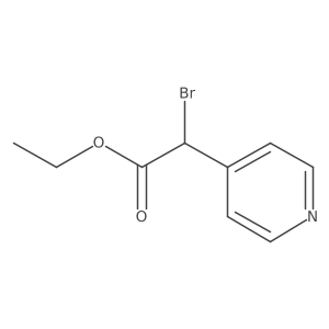 Ethyl bromopyridin-4-ylacetate Structure