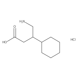 4-Amino-3-cyclohexylbutanoic acid hydrochloride结构式