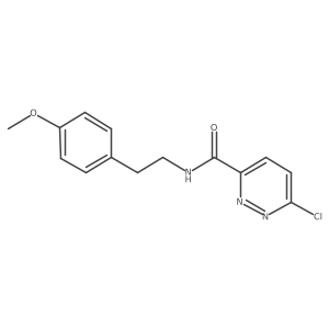 6-Chloro-N-[2-(4-methoxyphenyl)ethyl]-3-pyridazinecarboxamide结构式