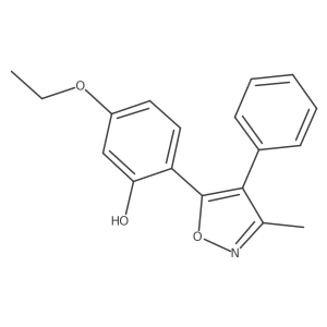 5-Ethoxy-2-(3-methyl-4-phenyl-1,2-oxazol-5-yl)phenol Structure